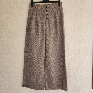 ストラ(Stola.)の【stola】ワイドパンツ、千鳥柄、40サイズ(カジュアルパンツ)