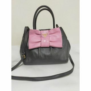 プラダ(PRADA)のPRADA プラダ リボン レザー 2WAYバッグ TK921(ショルダーバッグ)