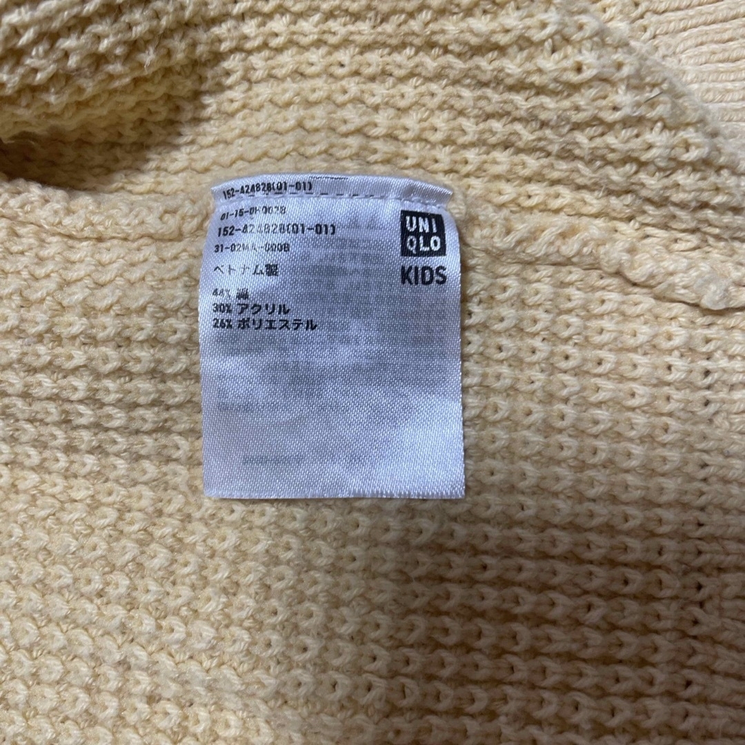 UNIQLO(ユニクロ)のUNIQLO カーディガン　120 キッズ/ベビー/マタニティのキッズ服女の子用(90cm~)(カーディガン)の商品写真