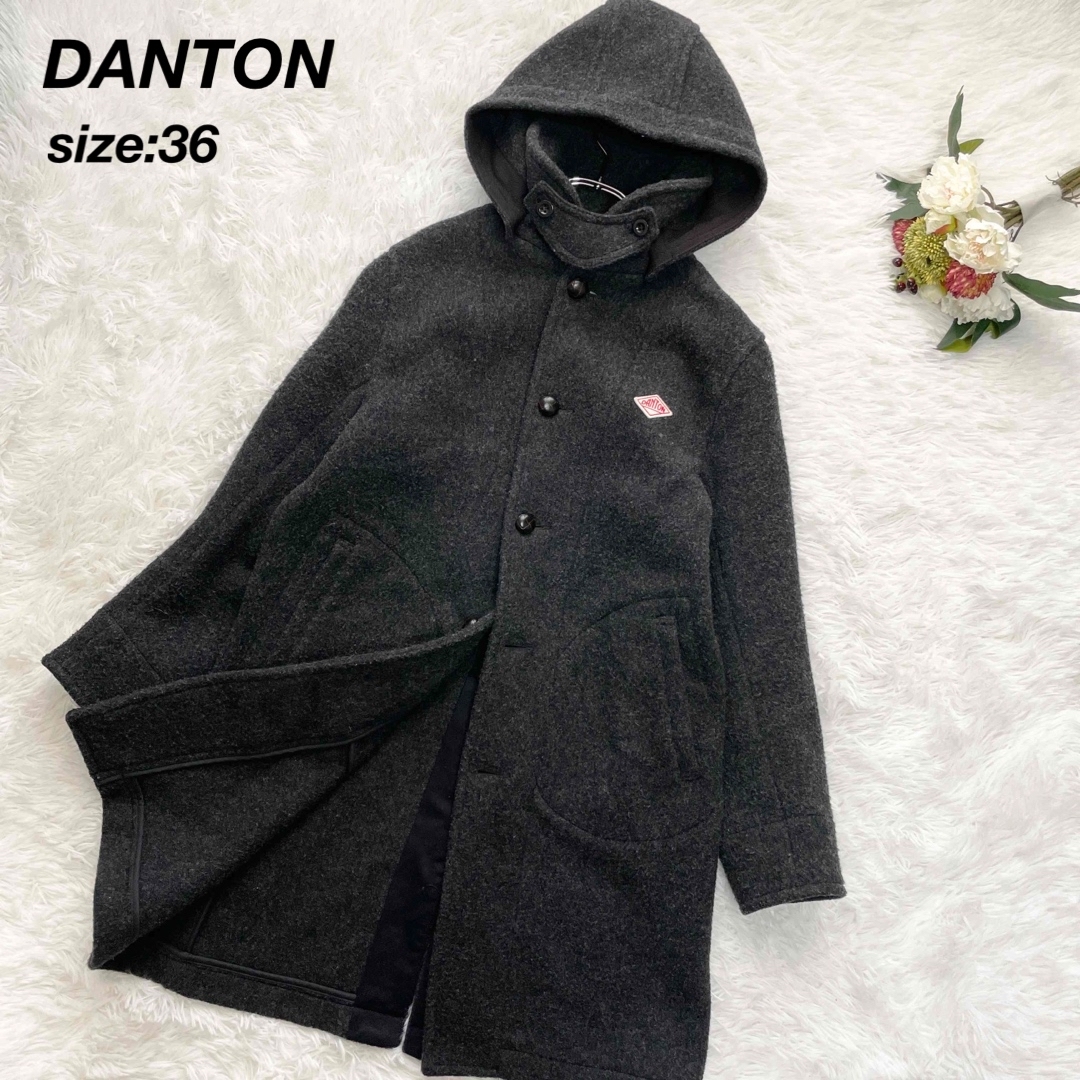 商品レビューを DANTON ダントン ウールモッサコート ロング丈 フード
