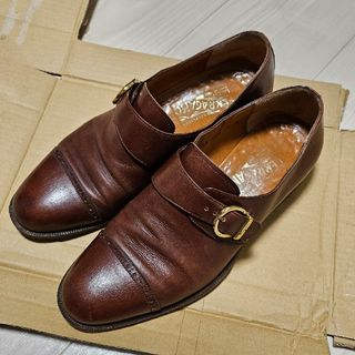 サルヴァトーレフェラガモ(Salvatore Ferragamo)のFerragamo★フェラガモ★モンクストラップシューズ★本革★ブラウン(ドレス/ビジネス)