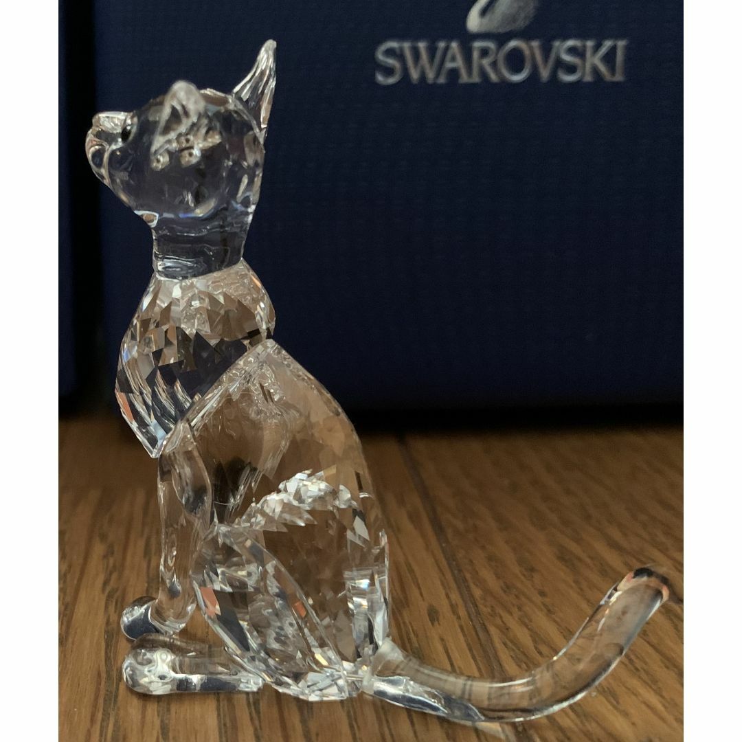 SWAROVSKI(スワロフスキー)の(ぷりん様用)スワロフスキー シャム猫 #5135918 インテリア/住まい/日用品のインテリア小物(置物)の商品写真