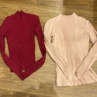 美品 ZARA H&M リブニット Sサイズ(ニット/セーター)