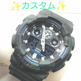 ジーショック(G-SHOCK)のカシオ　G-SHOCK　GA-100改　カスタム　カモフラ　No.65(腕時計(アナログ))