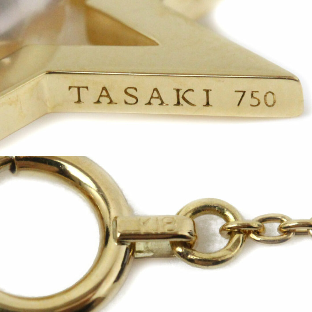 TASAKI(タサキ)のTASAKI タサキ K18YG イエローゴールド コメット プラス ペンダント ネックレス P-17084-18KYG アコヤパール約7.9mm 5.0g 45cm レディース【中古】【美品】 レディースのアクセサリー(ネックレス)の商品写真