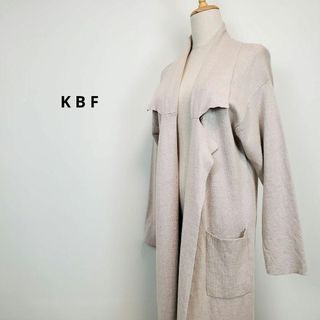 ケービーエフ(KBF)のケービーエフKBFレディースベージュonesizeロングカーディガン(カーディガン)