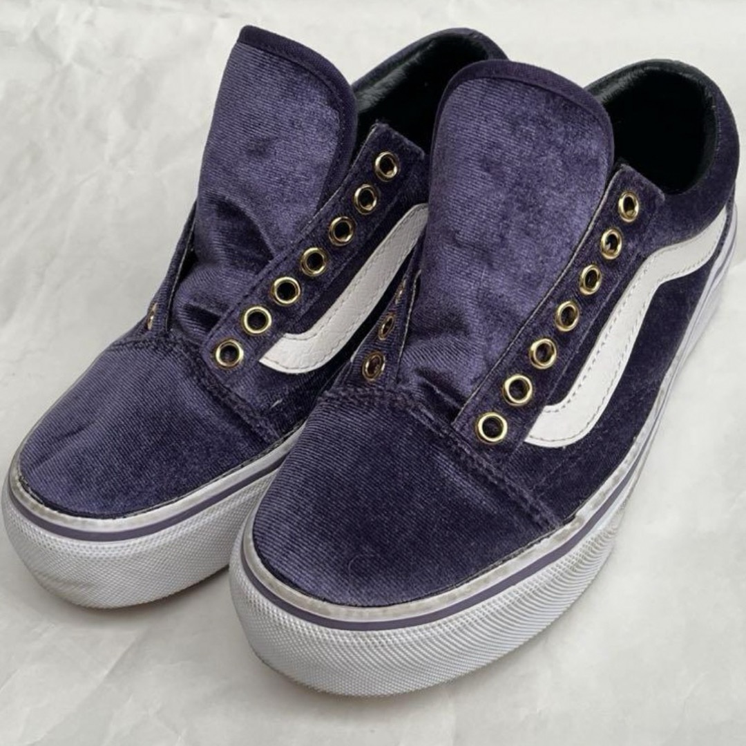 VANS(ヴァンズ)のバンズVANS  V36PLATプラットフォーム ベルベット スニーカー22.5 レディースの靴/シューズ(スニーカー)の商品写真