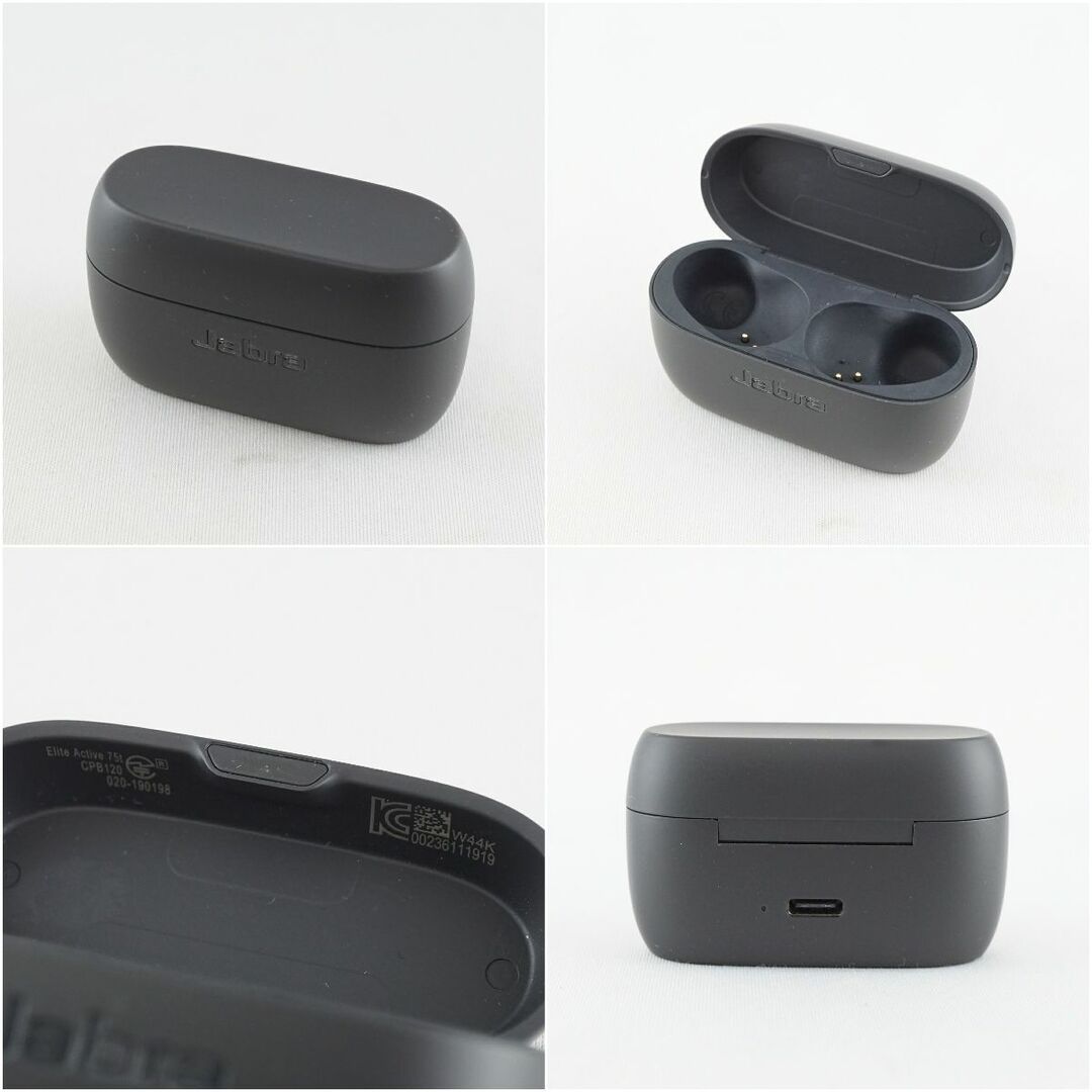 Jabra Elite Active 75t ワイヤレスイヤホン USED美品 HearThrough機能 防水 IP57 マイク ジャブラ 完動品 S V9281 スマホ/家電/カメラのオーディオ機器(ヘッドフォン/イヤフォン)の商品写真