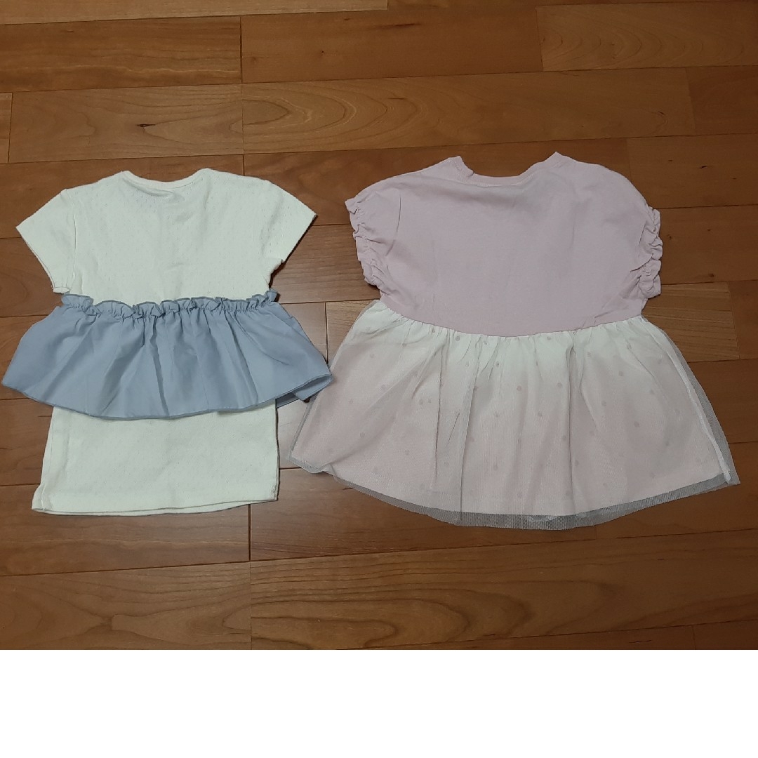 ニッセン(ニッセン)の未使用♪ニッセン☆トップス2枚セット キッズ/ベビー/マタニティのキッズ服女の子用(90cm~)(Tシャツ/カットソー)の商品写真