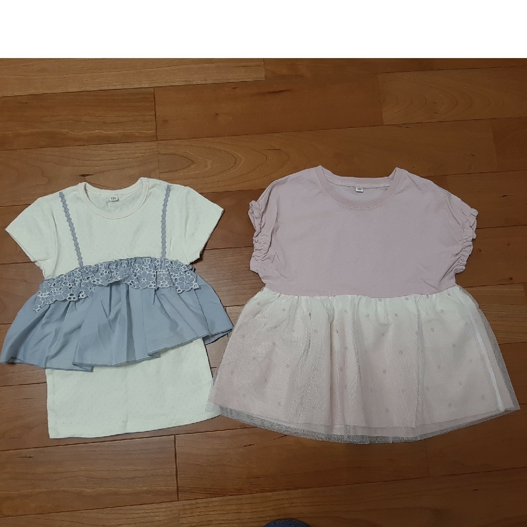 ニッセン(ニッセン)の未使用♪ニッセン☆トップス2枚セット キッズ/ベビー/マタニティのキッズ服女の子用(90cm~)(Tシャツ/カットソー)の商品写真