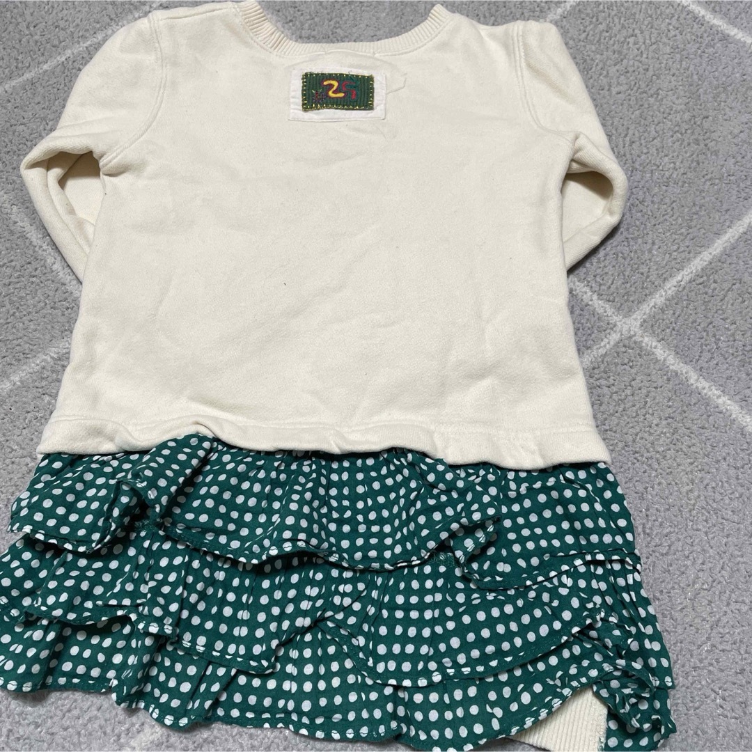 babyGAP(ベビーギャップ)の＊baby gapチュニック＊＊韓国子ども服厚手トレーナー＊110size キッズ/ベビー/マタニティのキッズ服女の子用(90cm~)(Tシャツ/カットソー)の商品写真