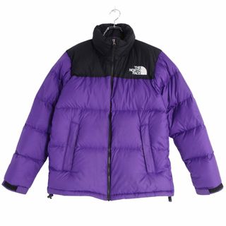 ザノースフェイス(THE NORTH FACE)の美品 ザノースフェイス THE NORTH FACE ジャケット ダウンジャケット NUPTSE JACKET ヌプシジャケット ND91841 アウター メンズ L パープル/ブラック(その他)