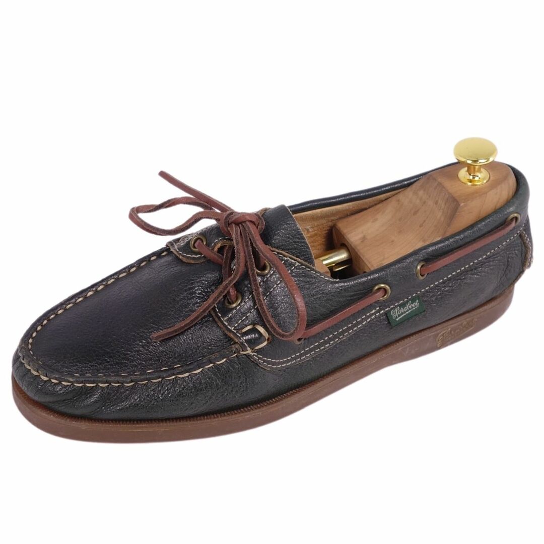 Paraboot(パラブーツ)のパラブーツ PARABOOT ローファー モカシン デッキシューズ レザー シューズ メンズ 7.5(26cm相当) ダークブラウン メンズの靴/シューズ(デッキシューズ)の商品写真