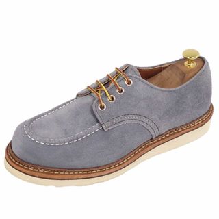 レッドウィング RED WING ローファー モカシン 8101 WORK OXFORD スウェードレザー シューズ メンズ 7.5D(25.5cm相当) グレー(ドレス/ビジネス)