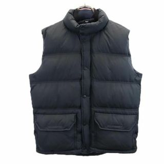 トミーヒルフィガー(TOMMY HILFIGER)のトミーヒルフィガー ダウンベスト XL 黒 TOMMY HILFIGER メンズ 古着 【231225】(ダウンベスト)