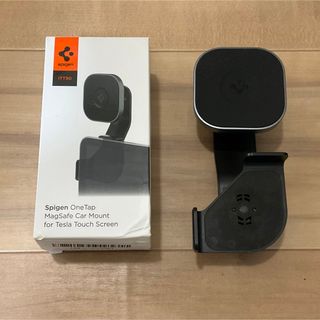 シュピゲン(Spigen)のSpigen テスラ Model 3/Y/S/X スマホホルダー(車内アクセサリ)