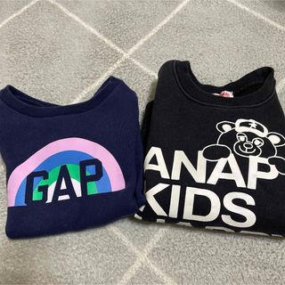 ＊GAP＊＊ANAP kids＊100sizeトレーナー　２枚set(Tシャツ/カットソー)