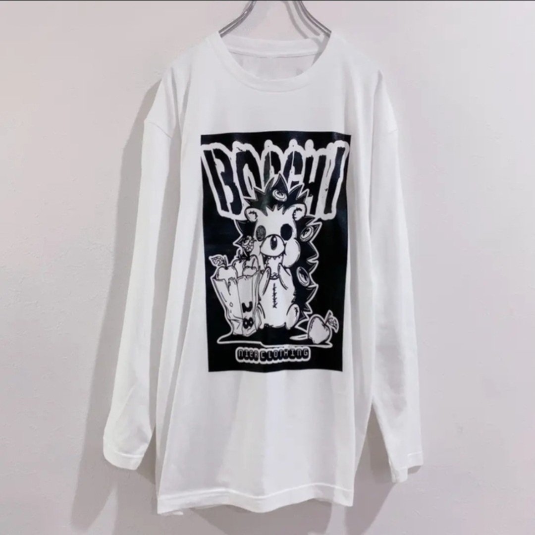 新キャラ(BOCCHI) WHITE COTTON CUTSEW メンズのトップス(Tシャツ/カットソー(七分/長袖))の商品写真