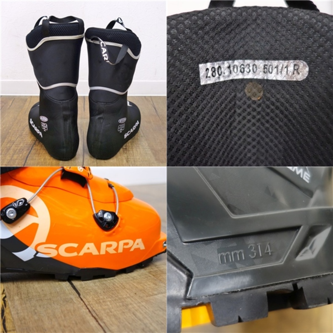 SCARPA(スカルパ)の美品 スカルパ SCARPA MAESTRALE マエストラーレ 28cm 314ｍｍ TLT テック AT ツアー スキーブーツ 兼用靴 バックカントリー アウトドア スポーツ/アウトドアのスキー(ブーツ)の商品写真