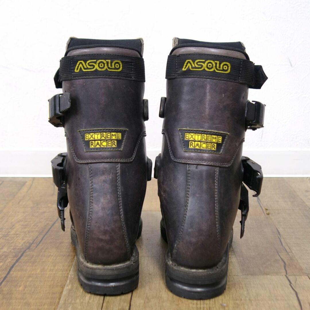 アゾロ ASOLO SPORTS EXTREME RACER エクストリーム レーサー 3ピン テレマーク スキー レザー ブーツ 26cm 革靴 アウトドア スポーツ/アウトドアのスキー(ブーツ)の商品写真