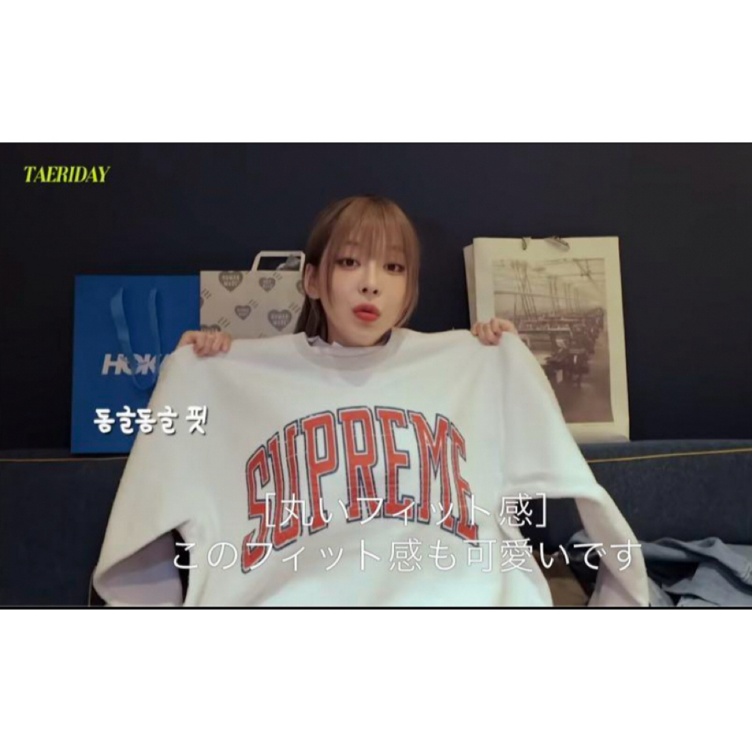 Supreme(シュプリーム)のsupreme inside out crew aespa テリちゃん　他　着用 メンズのトップス(スウェット)の商品写真