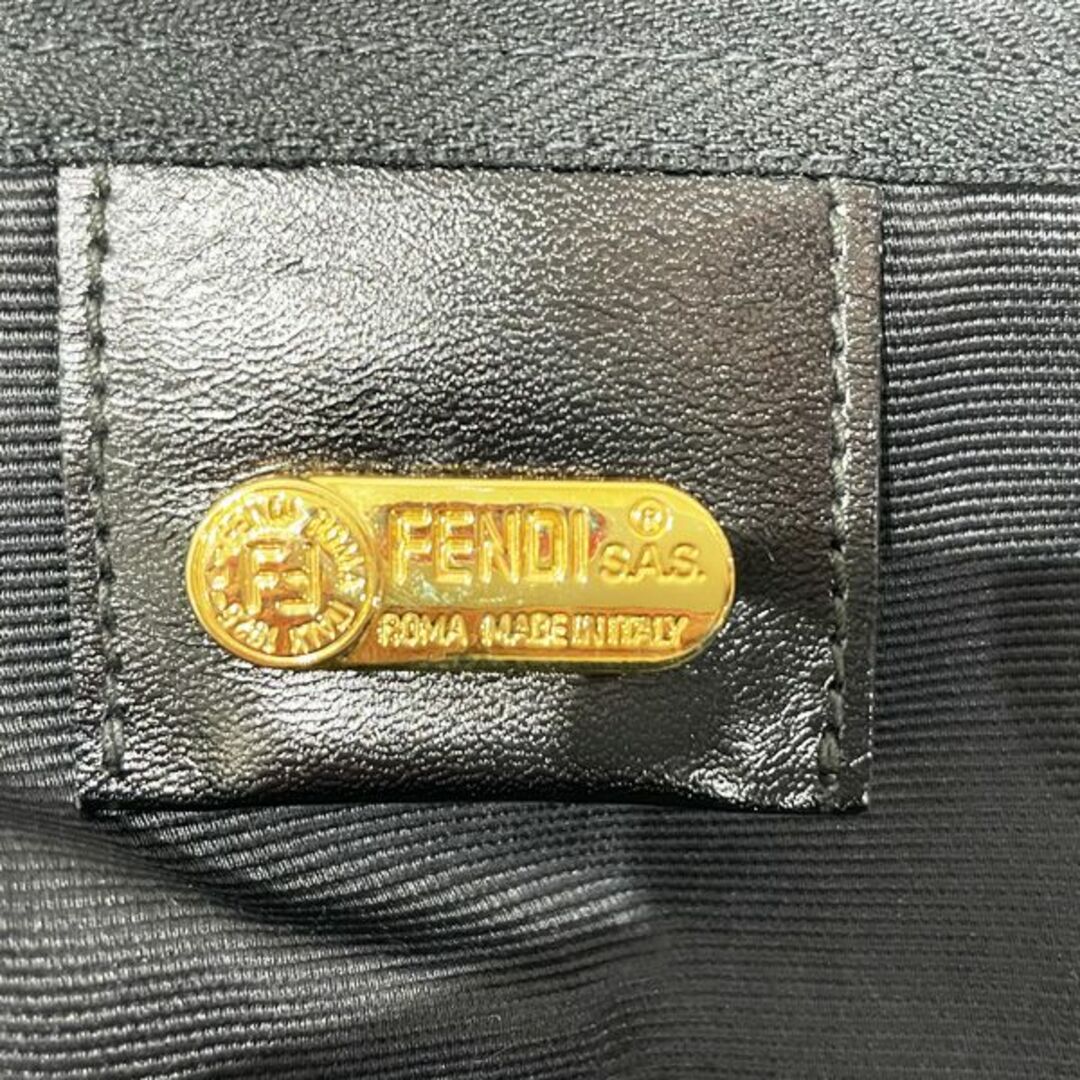 FENDI(フェンディ)のFENDI ロゴ 2WAY ポーチ付き ヴィンテージ ボストンバッグ キャンバス レザー レディースのバッグ(ボストンバッグ)の商品写真