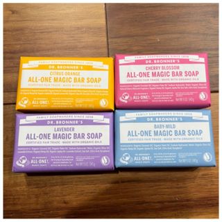 ドクターブロナー(Dr.Bronner)のドクターブロナー マジックソープバー　正規品  ４つセット(ボディソープ/石鹸)