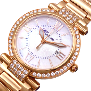 ショパール(Chopard)の　ショパール Chopard インペリアーレ　ホワイトシェル 384319-5008 K18ピンクゴールド ホワイトシェル レディース 腕時計(腕時計)