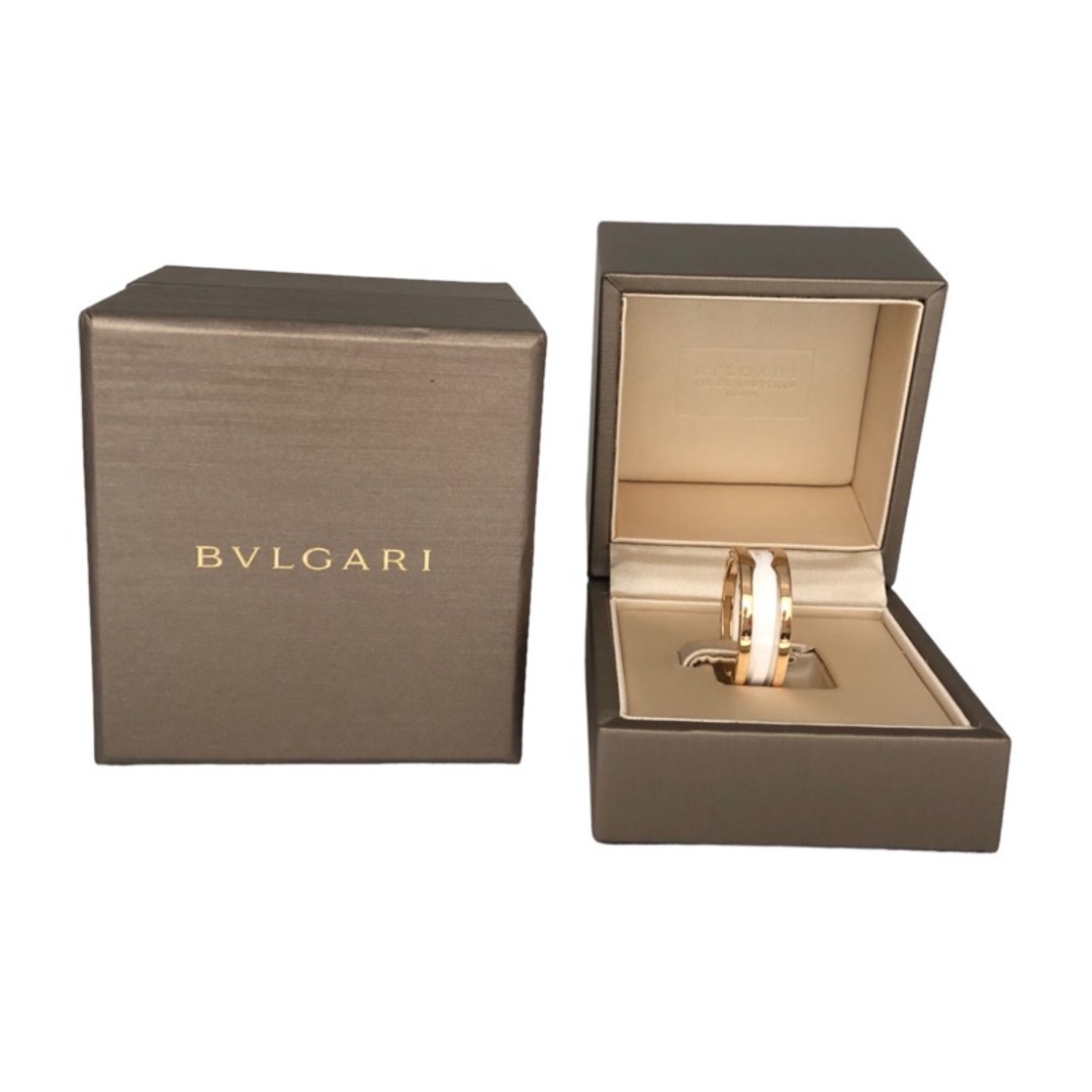 BVLGARI(ブルガリ)の　ブルガリ BVLGARI ビーゼロワンリング　２バンドホワイトセラミック K18ゴールド ジュエリー レディースのアクセサリー(リング(指輪))の商品写真