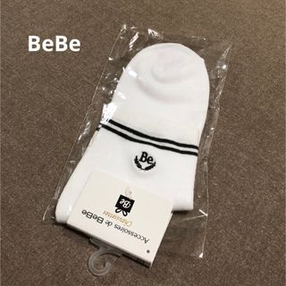 ベベ(BeBe)のベベ【BeBe】刺しゅう入りクルーソックス・靴下(靴下/タイツ)