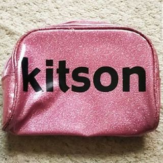 キットソン(KITSON)の【美品】kitson『キラキラポーチ』ピンクラメ《携帯性抜群！小物入れに最適！》(ポーチ)