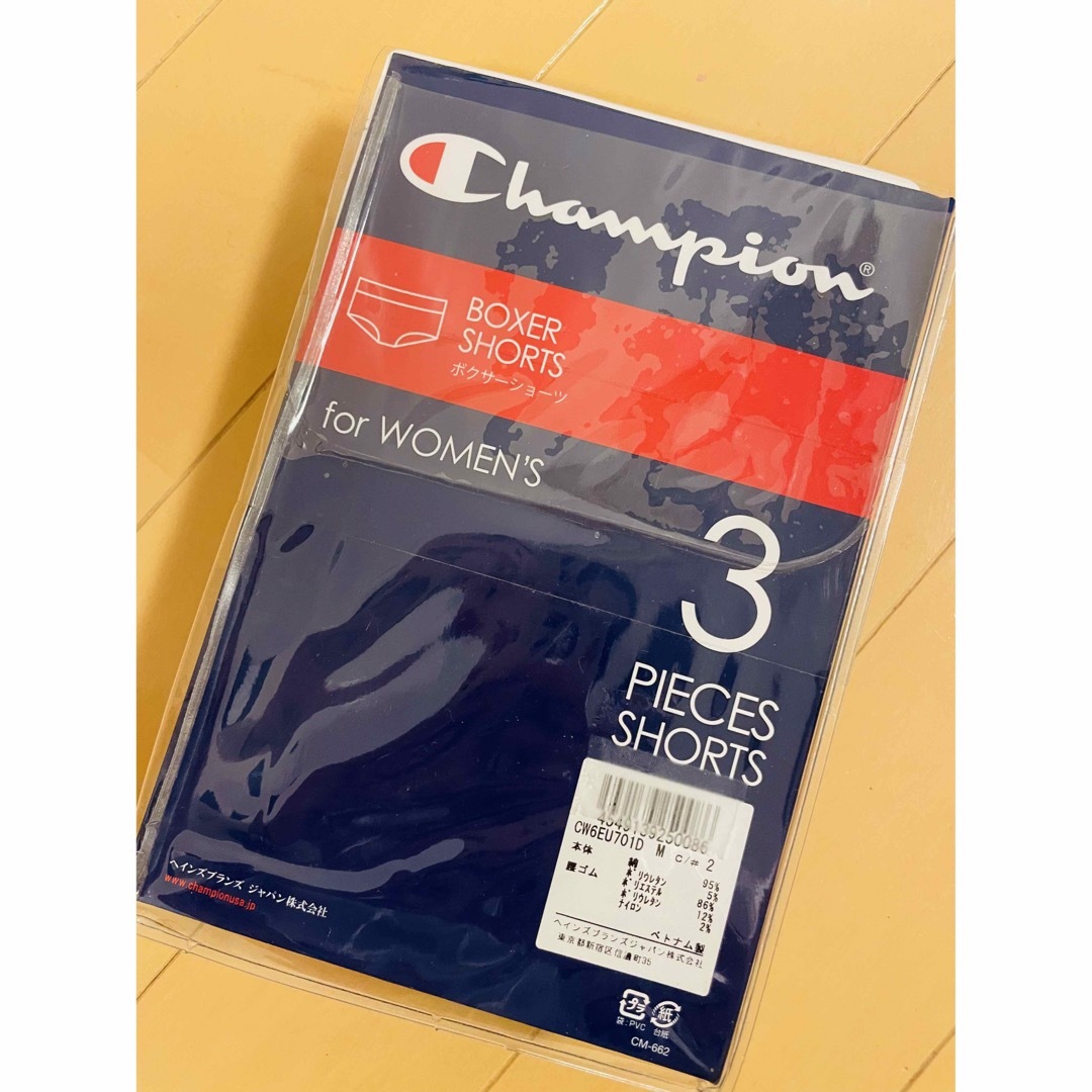 Champion(チャンピオン)のチャンピオン ボクサーショーツ レディース   M ３枚　黒　ブラック　下着 レディースの下着/アンダーウェア(ショーツ)の商品写真