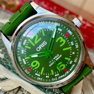 オリス(ORIS)の【2本セット】オリス グリーン ブラック 手巻き(腕時計(アナログ))