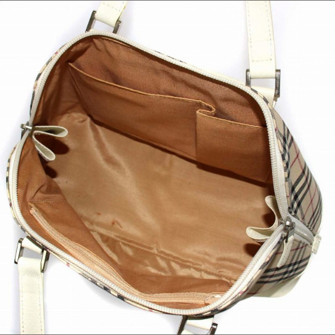 BURBERRY(バーバリー)のバーバリー ノバチェック ボストンバッグ ハンドバッグ ベージュ レディースのバッグ(ハンドバッグ)の商品写真