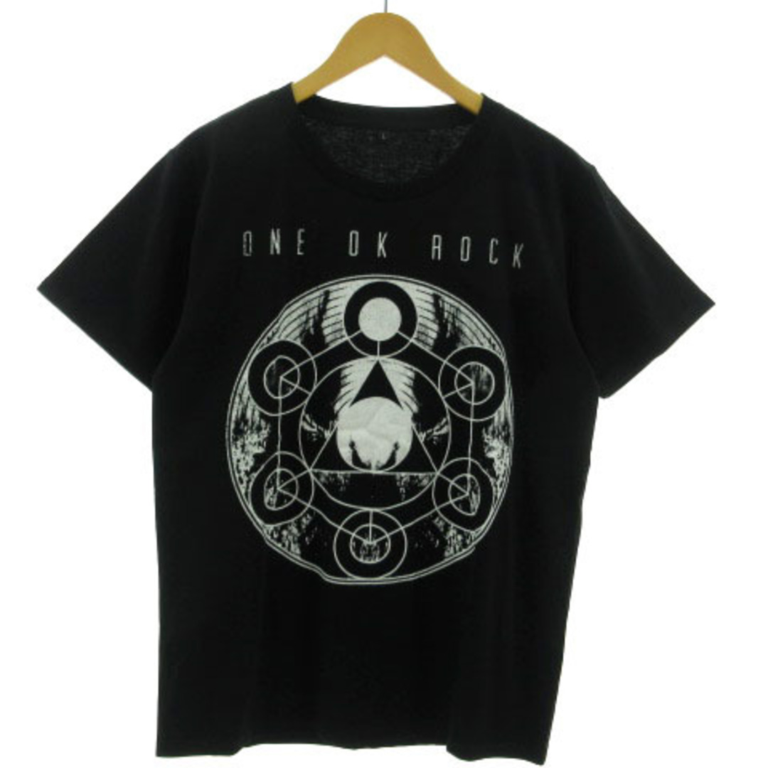 other(アザー)のONE OK ROCK Tシャツ 半袖 プリント コットン混 ブラック 黒 L エンタメ/ホビーのタレントグッズ(その他)の商品写真