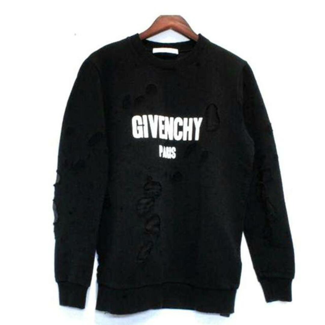 <br>GIVENCHY ジバンシー/デストロイダメージクラッシュロゴスウェットブラック/XS/メンズインナー/ABランク/92その他