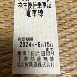 メイテツヒャッカテン(名鉄百貨店)の名鉄株主優待乗車券　１枚(鉄道乗車券)