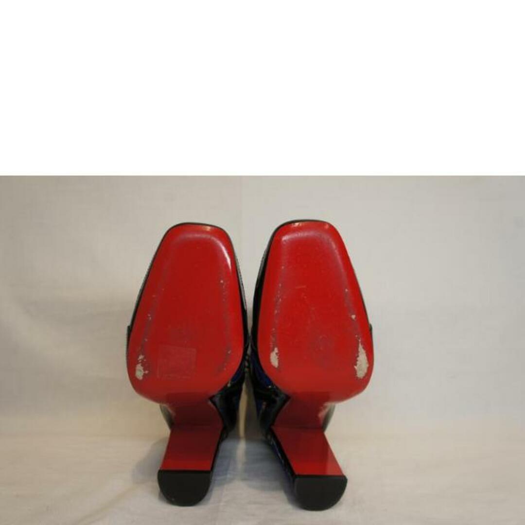 <br>Christian Louboutin クリスチャン ルブタン/スウェードカラーブロックパターンブーツブルー/Tブランドバッグ/ABランク/92【中古】 レディースの靴/シューズ(ブーツ)の商品写真