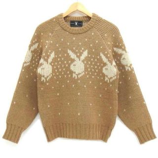 PLAY BOY プレイボーイ/ウールセーター/厚手/ニット/S/メンズインナー/Bランク/04【中古】(ニット/セーター)