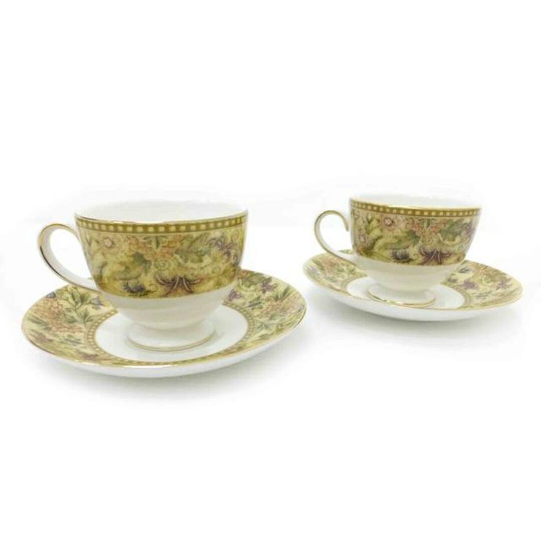 85×65ソーサー<br>WEDGWOOD ウェッジウッド/ ペアカップ&ソーサー/FLORAL TAPESTRY/ブランド食器/ABランク/88