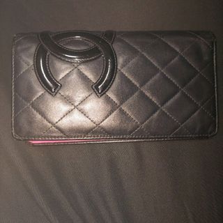 シャネル(CHANEL)のCHANEL カンボンライン　長財布　中古(財布)