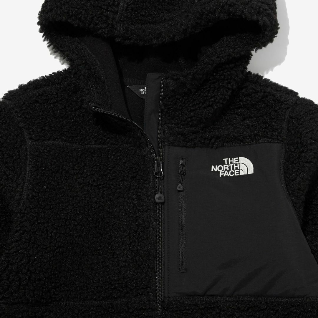 THE NORTH FACE(ザノースフェイス)のTHE NORTH　FACE　KIDS 　ボアジップパーカー ブラック　160㎝ キッズ/ベビー/マタニティのキッズ服男の子用(90cm~)(ジャケット/上着)の商品写真