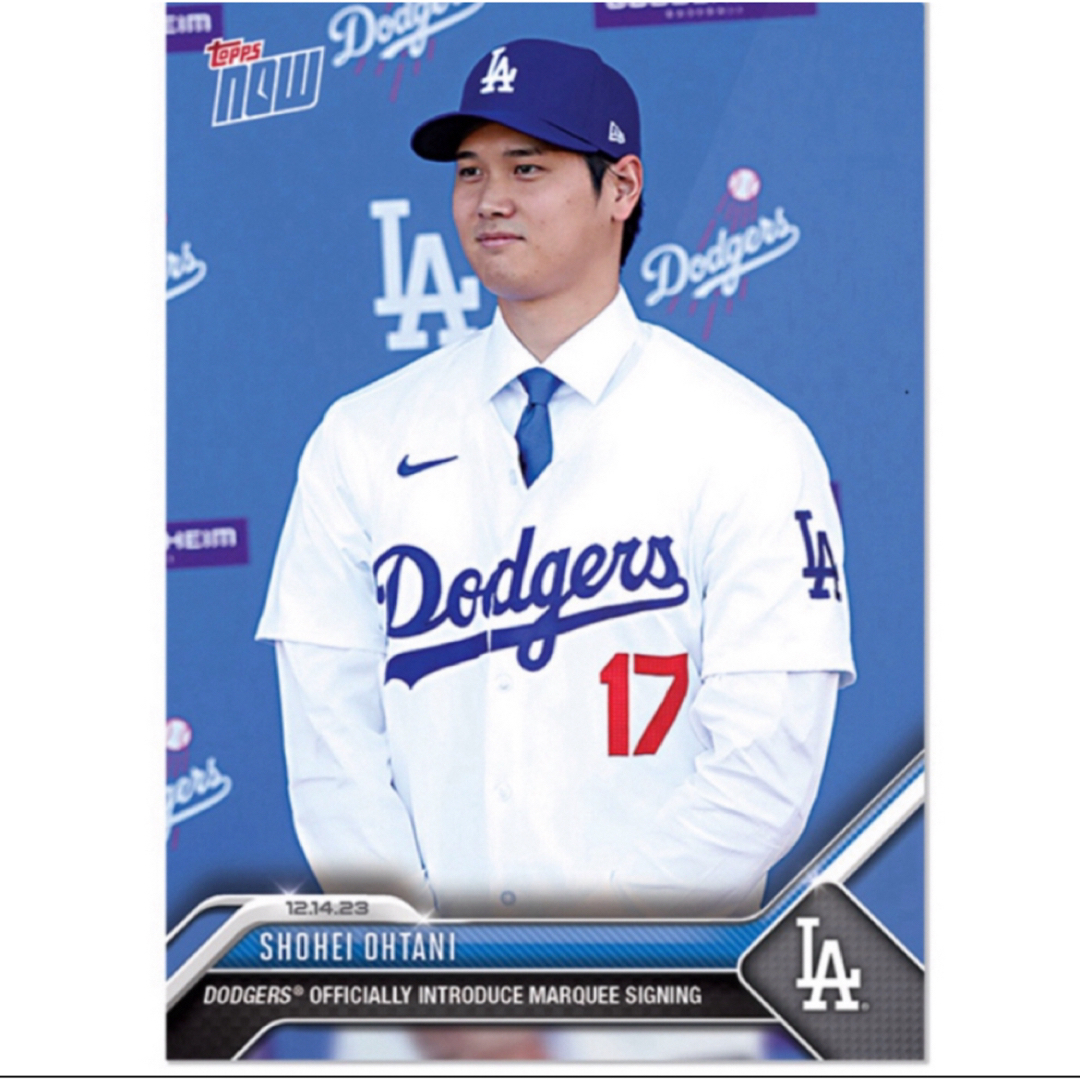 toppsホリデーを4枚★topps大谷翔平ドジャースカード8枚セット