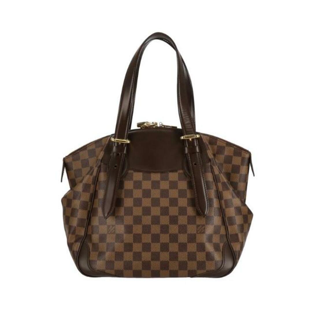 LOUIS VUITTON ヴェローナPM ハンドバッグ ダミエ レザー エベヌ LOUIS VUITTON ヴェローナPM ハンドバッグ ダミエ レザー エベヌ