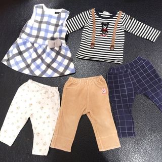 ミキハウス(mikihouse)のキッズ80 5点セット トップス ズボン 女の子MIKIHOUSE bebe(パンツ)