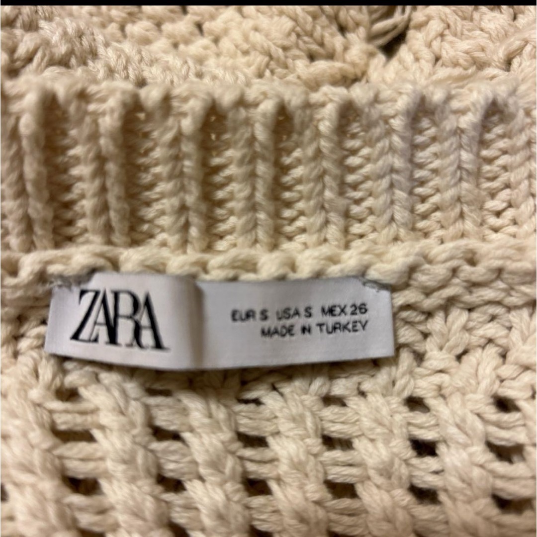 ZARA(ザラ)の未使用 ZARAオープンニット レディースのトップス(ニット/セーター)の商品写真