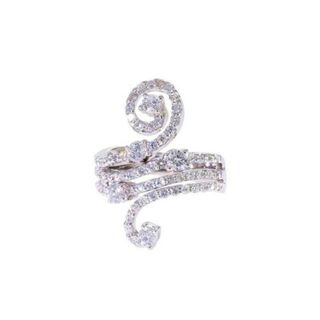 ◎K18WGダイヤリング1.50ct/#9.5/リング/Aランク/59【中古】(リング(指輪))