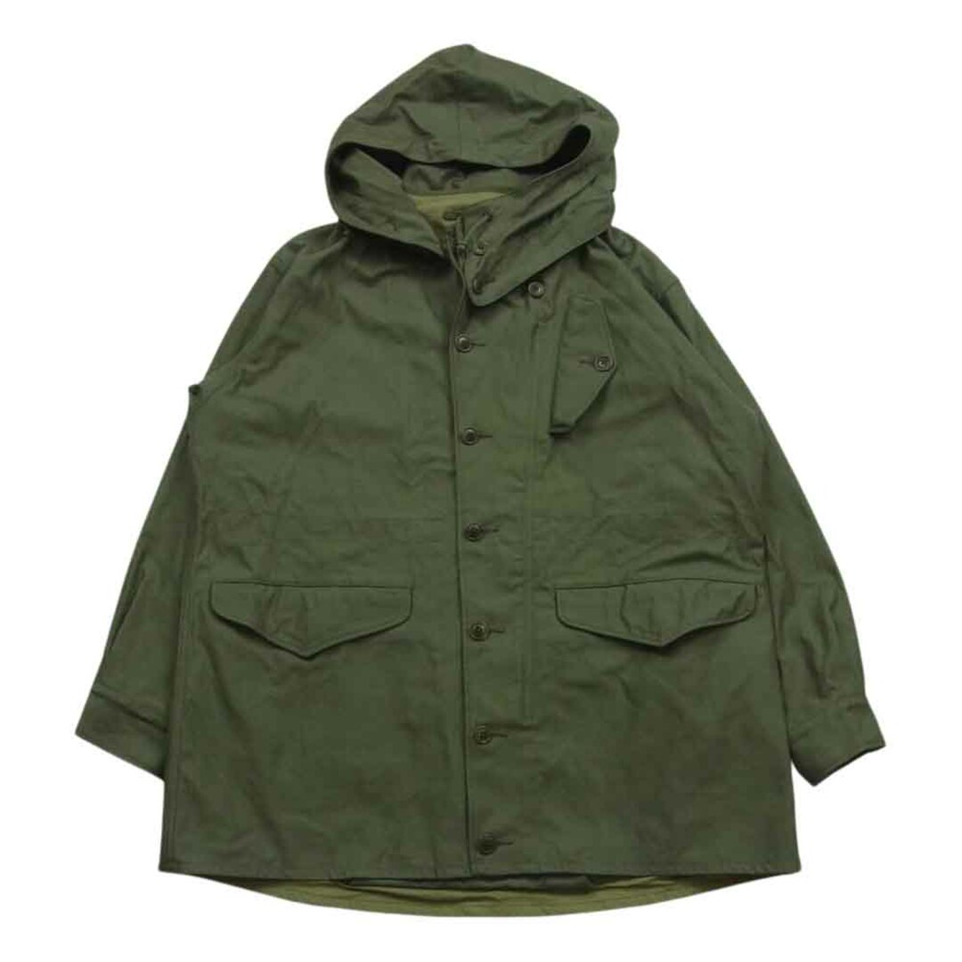 Nigel Cabourn ナイジェルケーボン 8045-00-00002 M-43 モディファイド ミリタリー フード コート カーキ系 46約64cm袖丈