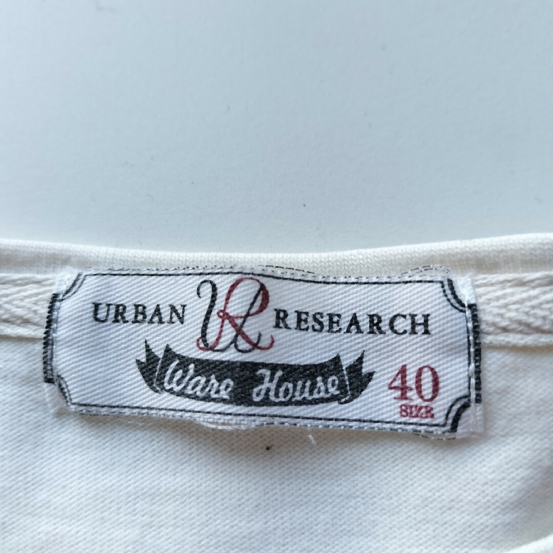 URBAN RESEARCH(アーバンリサーチ)のアーバンリサーチ★ボートネックボーダーロンスリT★USED★サイズ40 メンズのトップス(Tシャツ/カットソー(七分/長袖))の商品写真