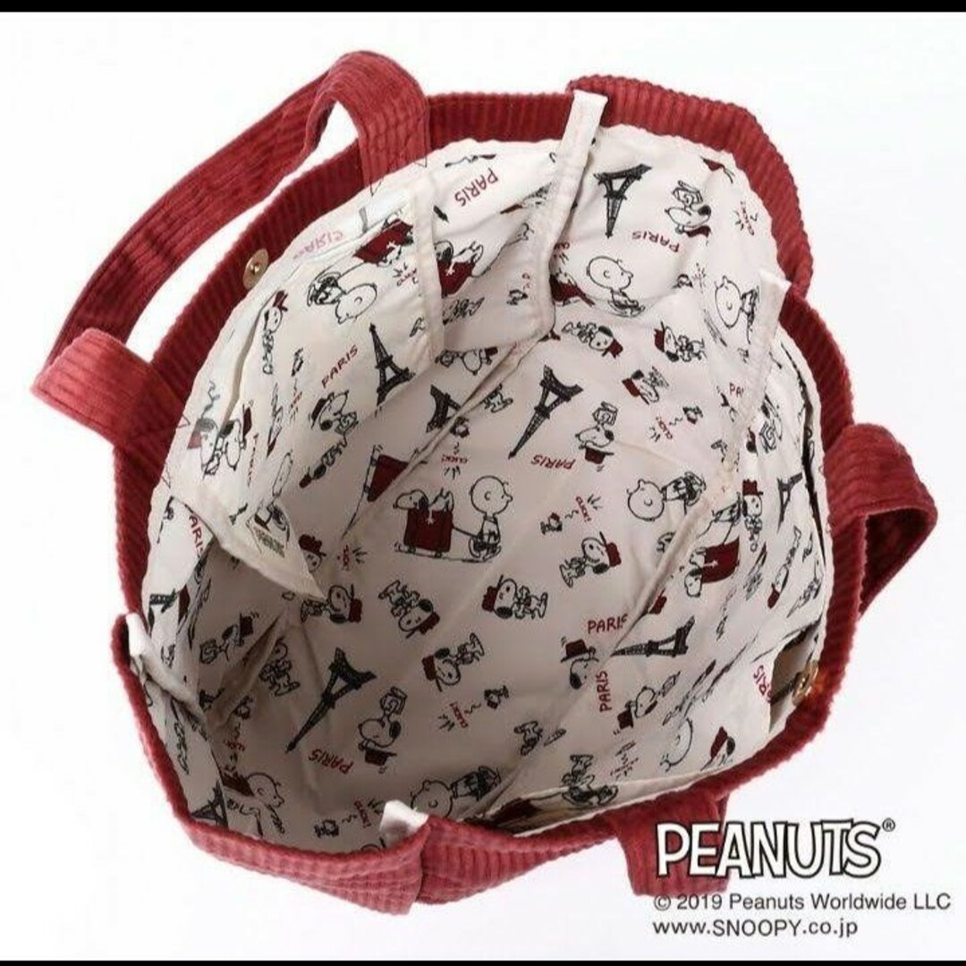 PEANUTS(ピーナッツ)の新品☆liberty＆peanutsコラボトートバッグ　スヌーピー　ピーナッツ レディースのバッグ(トートバッグ)の商品写真